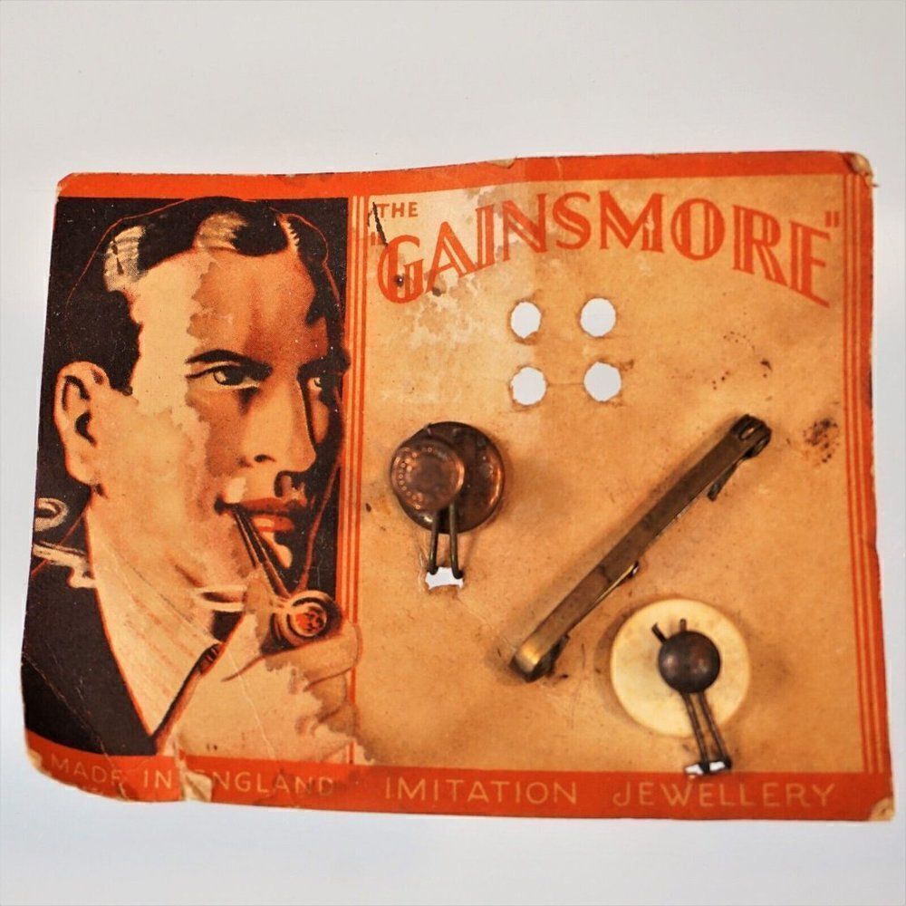 Vintage The Gainsmore Mens Imitation Jewelry Made in England Movie Prop